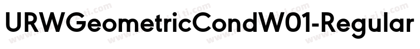 URWGeometricCondW01-Regular Regular字体转换